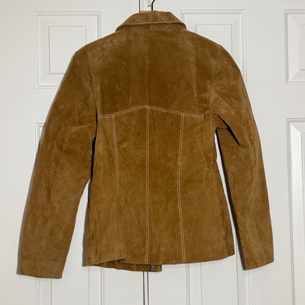 Classic Wilsons Leather Brown Suede Zip Jacket Women’s Size M - Picture 6 of 6